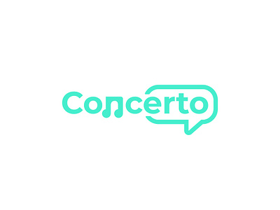 Concerto design flat icon illustration logo minimal vector