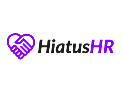 Hiatus HR branding design flat icon logo minimal vector