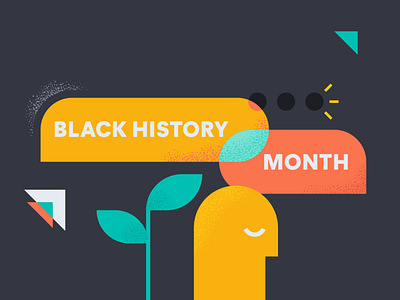 Black History Month black history month blm dei illustration mental health progress unity wellness