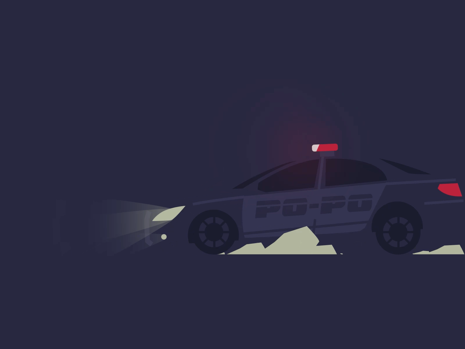 Police car SKRTTT