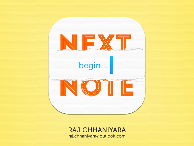 Next Notes by Raj on Dribbble