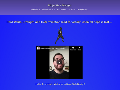 Ninja Web Design Profile Page #2