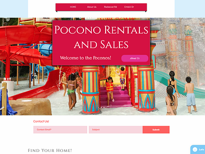 Pocono Rentals site for a Valued Customer css custom built custom design design html css logo template design web design web design and development web design company web development company