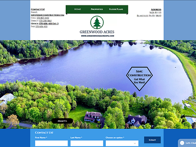 Greenwood Acres - Sinc Construction branding css custom built custom design email html css marketing template design typography web design web design and development web design company web development company