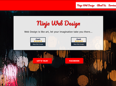 Ninja Web Design | Home (8/29/2019) custom built dns hosting web design web design and development web design company web designer web developer web development website