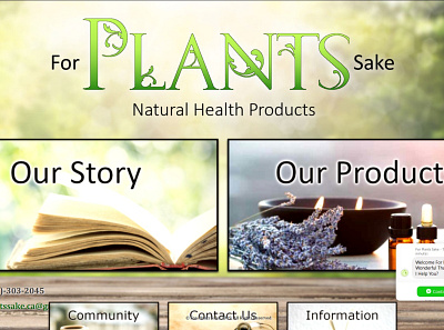 For Plants Sake | Natural Health Products search engine optimization seo web design web design and development web design company web development company