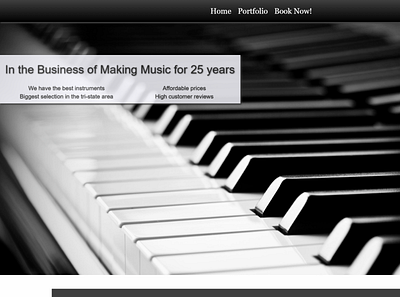 Template for Musicians custom built templates web design web design and development web design company