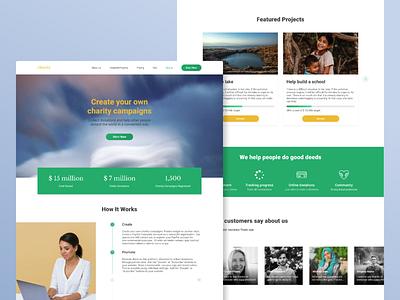 Fundraising landing page charity fundraising landing page simple site webdesign website