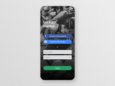 Log in Form - Daily UI 001 by Inna Smordova on Dribbble