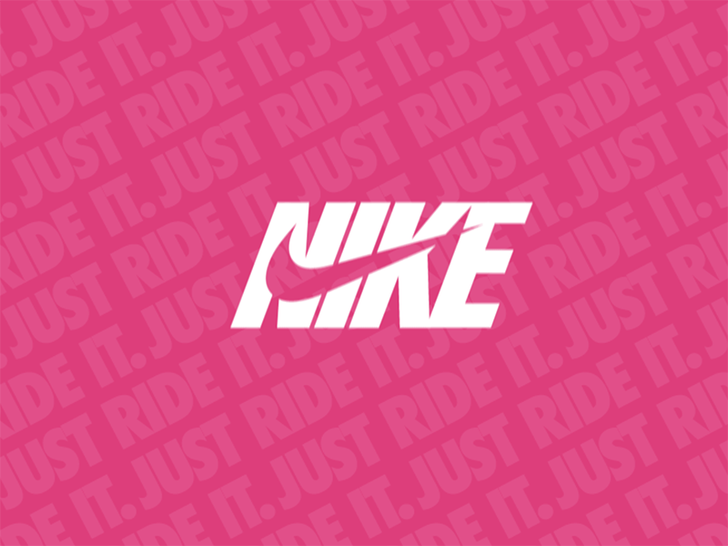 Nike or BIKE animation bike creative mtb nike pink presentation roll rotate rotation