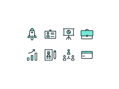 Filled Line Business & Finance Icons flat icons icon design icon pack icon set