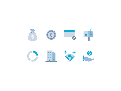 Flat Business & Finance Icons app icon business flat icons flat vector icon design icon pack icon set