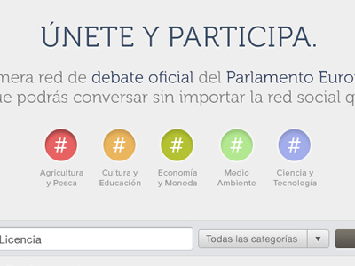 Parlamento Project hashtag social