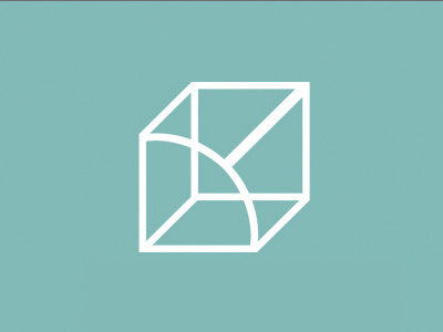 Artivist Logo brand cube icon line logo