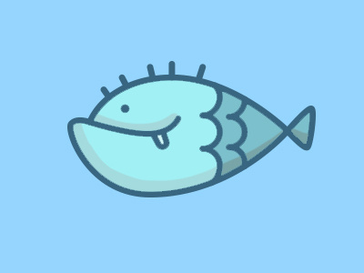 Fish fish flat icon iconography vector