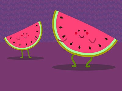 El baile de la fruta colors fruit illustration vector