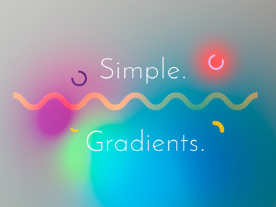 Exploring Gradients background effects screen washed out