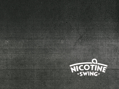 Nicotine swing branding design identity logo