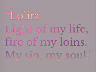 Lolita effects font letters text typography