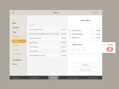 Restaurant app app ipad pos restaurant ui ux waiter