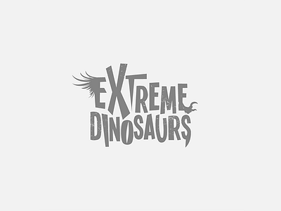 Extreme Dinosaurs Logo art branding design icon illustration lettering logo type typography vector
