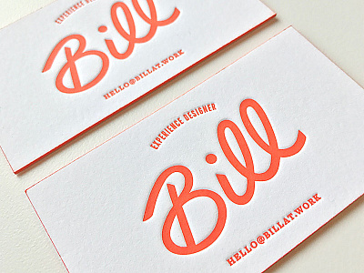 Personal Letterpress Cards art business cards design hand lettering letter press lettering letterpress print