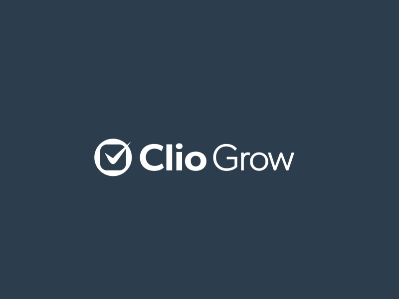Clio Grow logo animation animation app art blue branding clean design identity illustration illustrator lettering logo minimal typography vector web
