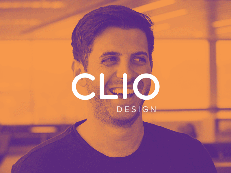 Clio Design type reveal animated animation app art blue branding clean design gif icon identity illustration illustrator lettering logo minimal type typography vector web