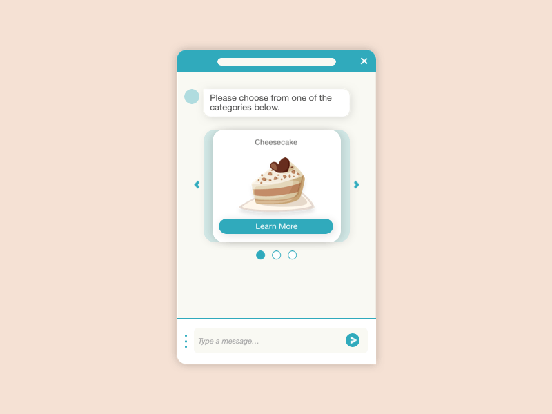 Chatbot Card Carousel