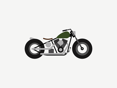 Motorcycle illustration design illustration minimal