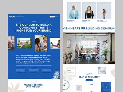Swwim | About Page about page carousel header homepage ui ux web design website website design