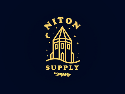 Niton Supply Co | Pepperpot brand building gold illustration lifestyle linework logo navy simple street streetwear urban