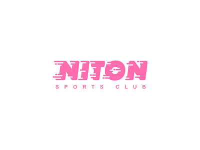 Niton Sports Club | Identity brand club logo movement pink running rush speed sports sports club white