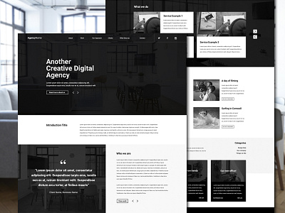 Agency | Homepage agency design edgy homepage minimal portfolio simplistic trendy ui ux webpage website design