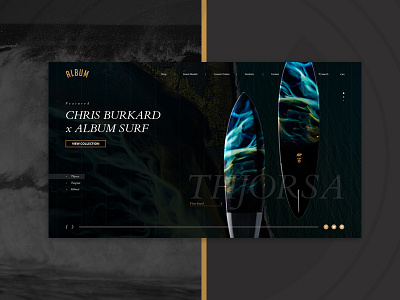 Album Surfboards | Homepage Concept