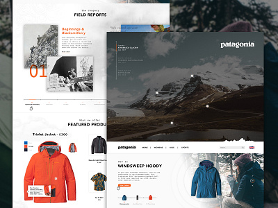 Patagonia | Climbing Concept camping e commerce gif hiking homepage outdoors patagonia shop front ui ux webpage website deisgn