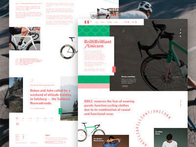 BBUC Cycling | Homepage Concept bbuc concept cycling header homepage minimal slider ui ux web web design website