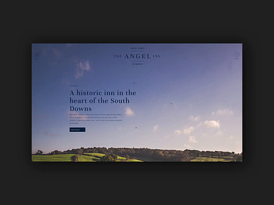 The Angel Inn | Homepage Scrolling animation header homepage scrolling sketch ux web design website website design