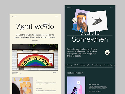 Somewhen | Dark Mode branding dark mode header homepage minimal ui ux web design webdesign webpage website website design