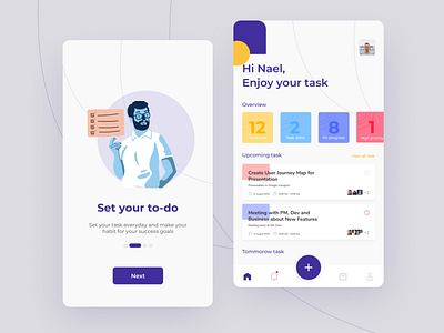 Todo-list Apps Exploration app clean dailyui dashboard icon illustration landingpage minimalist mobile app design todo app todolist typography ui uidesign ux