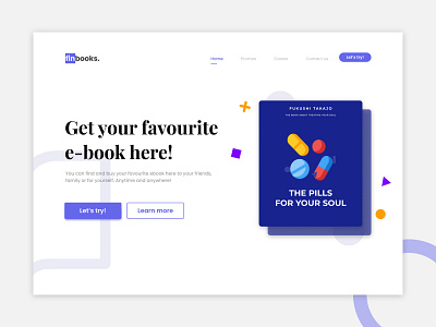 Daily UI #003 - Landing Page Book Store