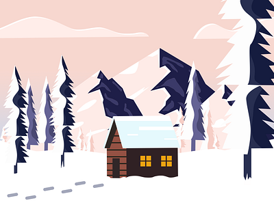 snow illustration vector