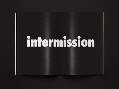 Aha magazine spread black intermission magazine simple spread zine