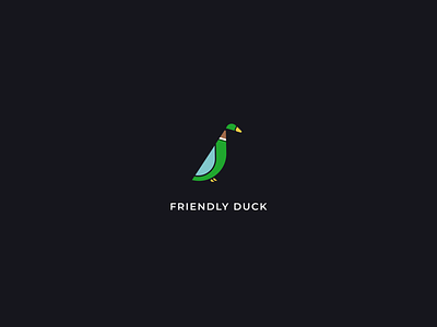 Friendly Duck branding duck illustration logo logo design