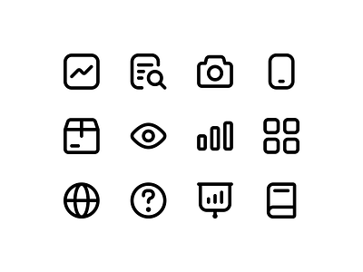 User interface icons set