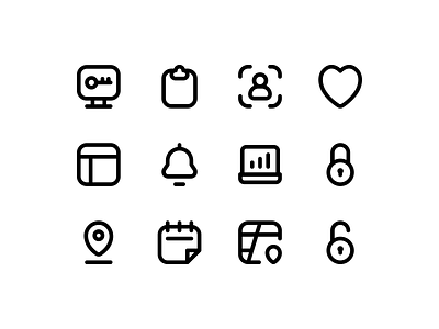 User interface icons set