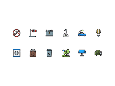 Ecology Icons Set climate ecology environment environmental icon icon apps icon set icons landing page ui design weather