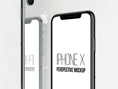 FREE iPhone X Perspective Mockup black free iphone mockup new perspective psd reflect