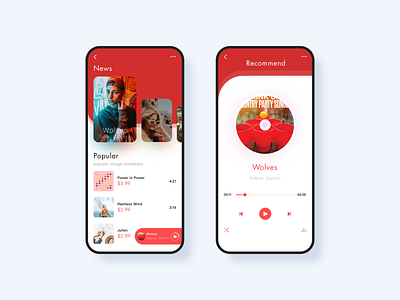 Music app app branding design illustration ui vector