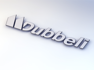 Dubbeli Wallpaper 3d blue border cinema 4d dubbeli edge emboss gradient wallpaper